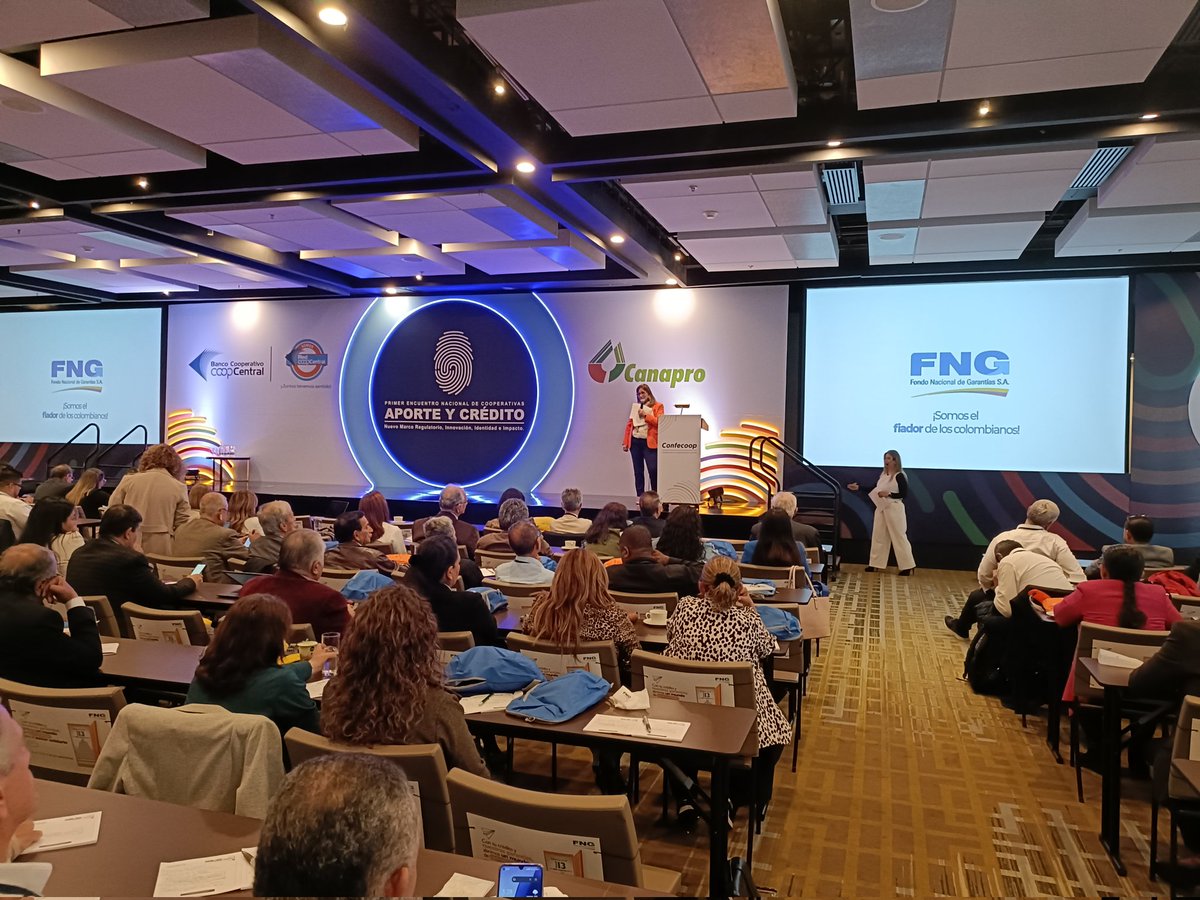 ConfecoopCol's tweet photo. "Las coop son un aliado clave para la democratización del credito, contamos con 101 coop aliadas y queremos sumar más, para seguir llevando oportunidades a los territorios, con la garantía que ofrecemos a los colombianos", Piedad Muñoz, presidente @FNGSA #AporteYCredito2025 https://t.co/3oG5TqnJCU