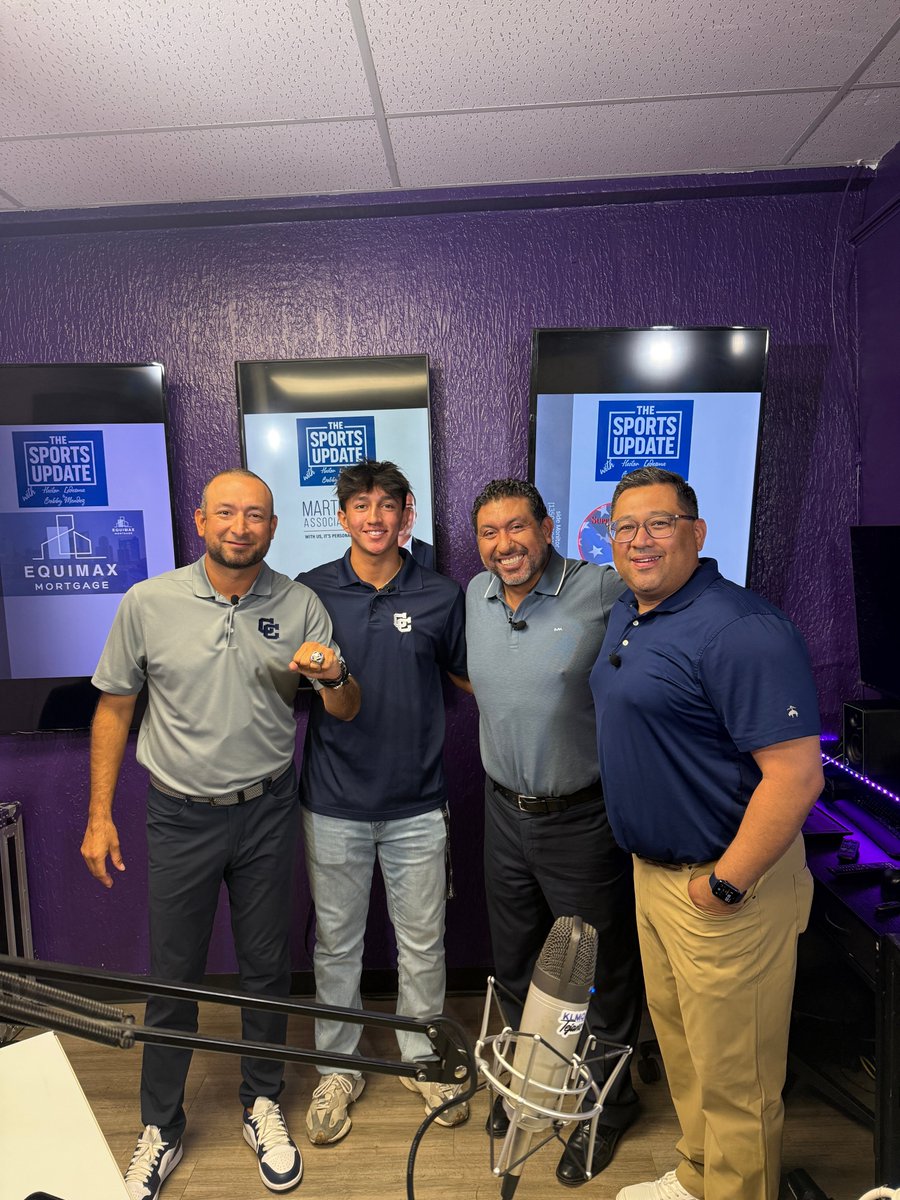 The Sports Update (@sportsupdate_sa) on Twitter photo Showing off the hardware!
TAPPS State Baseball champions <a href="/ButtonAthletics/">Central Catholic High School Athletics</a> Head Coach <a href="/MattFlobaseball/">Matthew Flores</a> and All-State 3B/P <a href="/amescua10/">Juan Diego Amescua</a> joined <a href="/HectorLedesmaTV/">Hector Ledesma</a> & Bobby Mendez this week on the show
Our conversation, plus #Spurs, Cowboys & more. coming soon on youtube.com/@thesportsupda… Showing off the hardware!
TAPPS State Baseball champions <a href="/ButtonAthletics/">Central Catholic High School Athletics</a> Head Coach <a href="/MattFlobaseball/">Matthew Flores</a> and All-State 3B/P <a href="/amescua10/">Juan Diego Amescua</a> joined <a href="/HectorLedesmaTV/">Hector Ledesma</a> & Bobby Mendez this week on the show
Our conversation, plus #Spurs, Cowboys & more. coming soon on youtube.com/@thesportsupda…