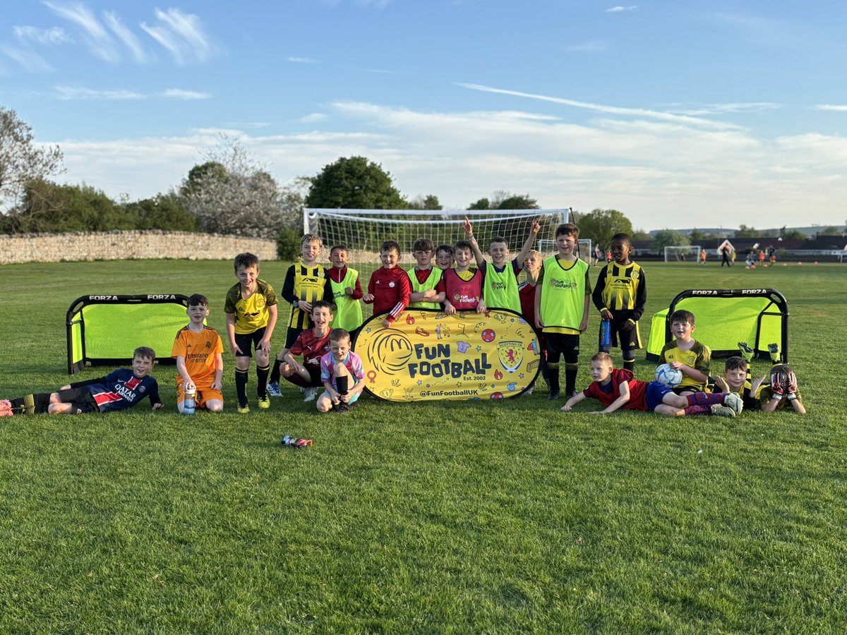 One of our development squads enjoying taking part in the McDonalds Fun Football programme 😃⚽️
Great initiative enabling us to run extra training sessions and welcome new boys.
#footballforall 
<a href="/ScotFANorth/">North</a> 
<a href="/FunFootballUK/">McDonald’s Fun Football</a> 
<a href="/ScottishFA/">Scottish FA</a>