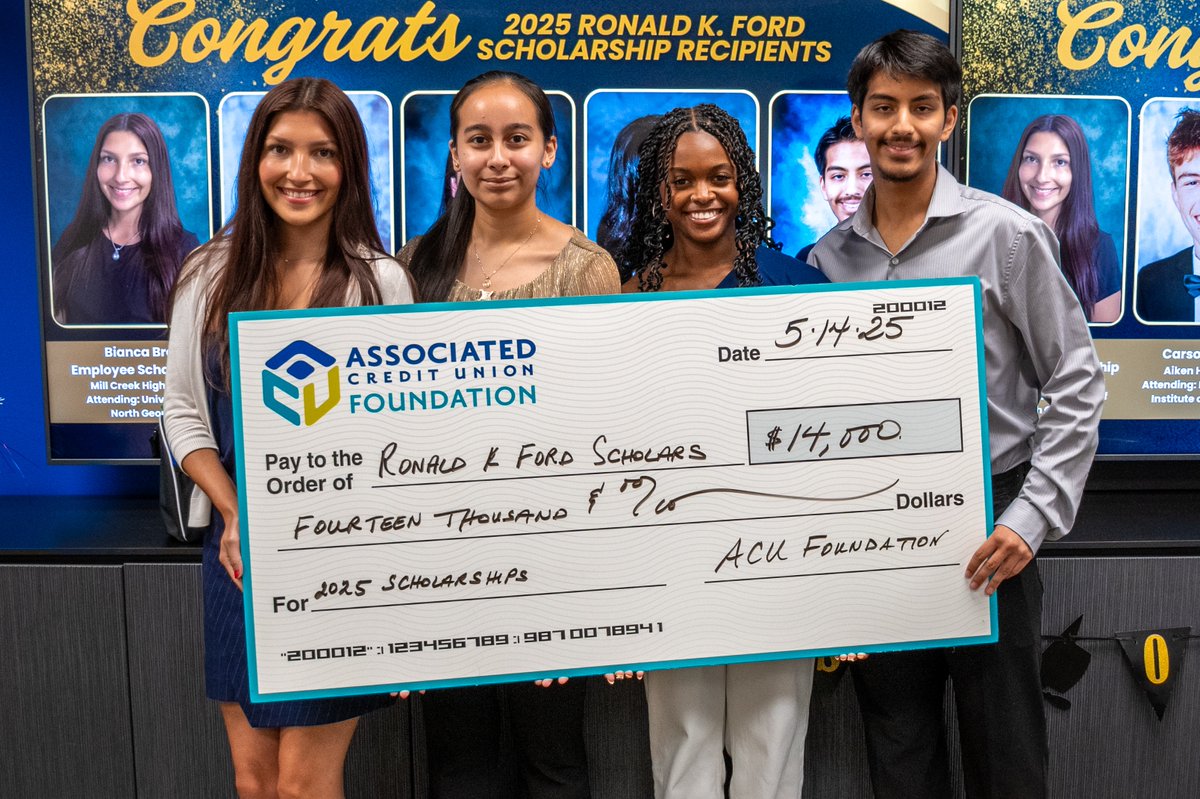 Today, we honor Ronald K. Ford's legacy through a scholarship that celebrates leadership, service, and education.

Congratulations to this year’s recipients! We’re proud to support your next steps.🎓 #AssociatedCU #RonaldKFord #Scholarship