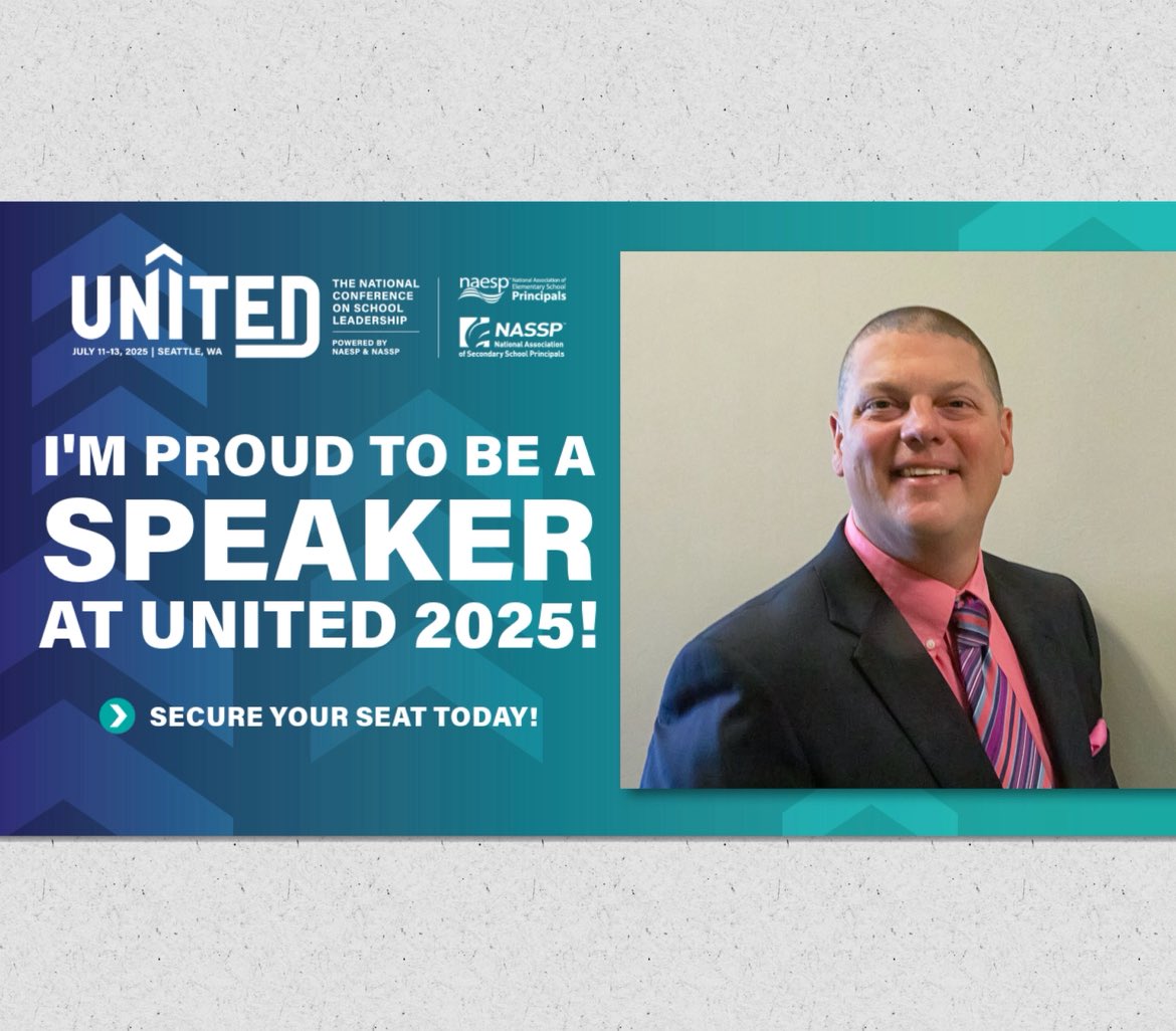 Matthew Moyer (@moyermatthewd) on Twitter photo Proud to be speaking at the UNITED Conference in Seattle, July 11–13, alongside some of the best educators and leaders in the country. Get ready for impactful sessions, and actionable insights that will drive positive change in your school #PrincipalsUNITED <a href="/NAESP/">National Assoc. of Elementary School Principals</a> <a href="/NASSP/">National Assoc. of Secondary School Principals</a> Proud to be speaking at the UNITED Conference in Seattle, July 11–13, alongside some of the best educators and leaders in the country. Get ready for impactful sessions, and actionable insights that will drive positive change in your school #PrincipalsUNITED <a href="/NAESP/">National Assoc. of Elementary School Principals</a> <a href="/NASSP/">National Assoc. of Secondary School Principals</a>