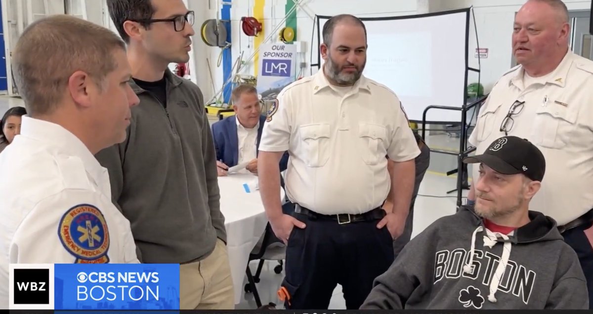 brianheff77's tweet photo. Great job by @wbz  @LoganHallNews sharing the emotional reunion between a paramedic and patient whose life he helped save after a devastating crash.   @MassAmbulance  #EMSWeek 
https://t.co/jYIT9ZDgTs https://t.co/dKfUIw7Yu3