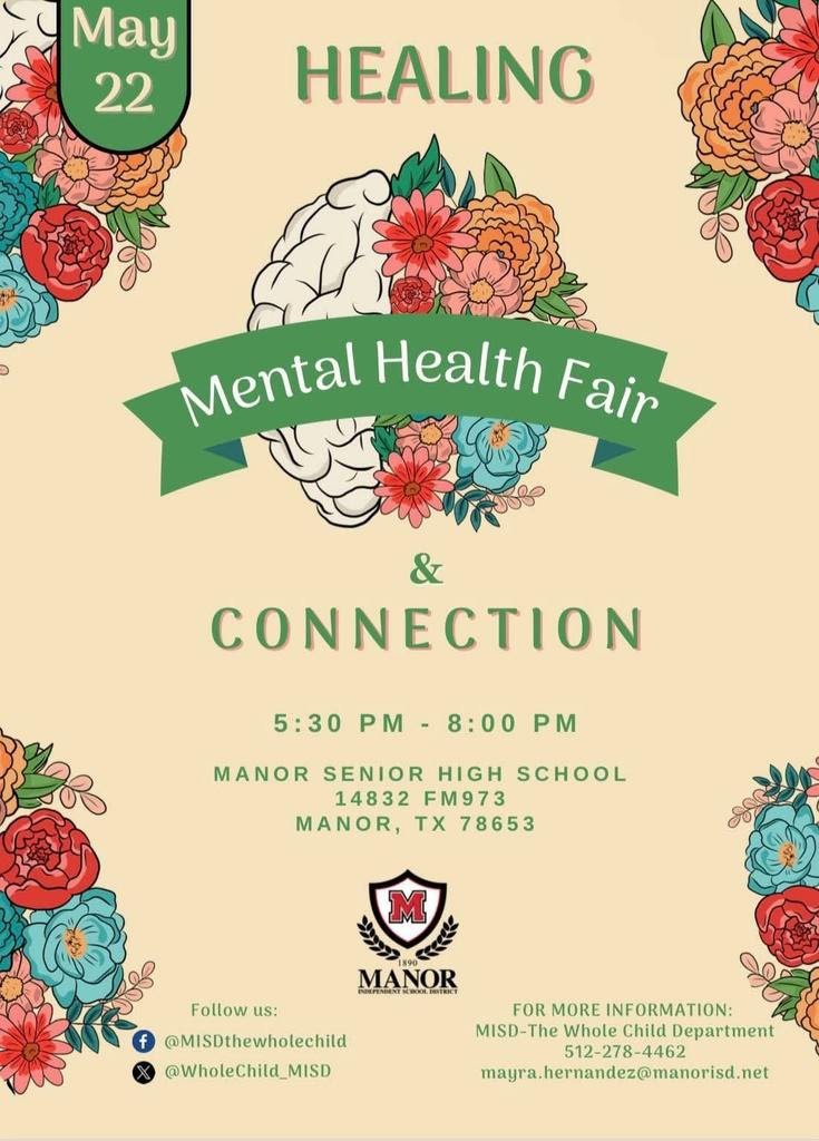 Mental Health Matters. Never be afraid to self-care. <a href="/Manor_Sports/">Manor ISD Athletics</a> <a href="/ManorHoops/">Manor Mens Basketball</a> <a href="/ManorISD/">Manor ISD</a>