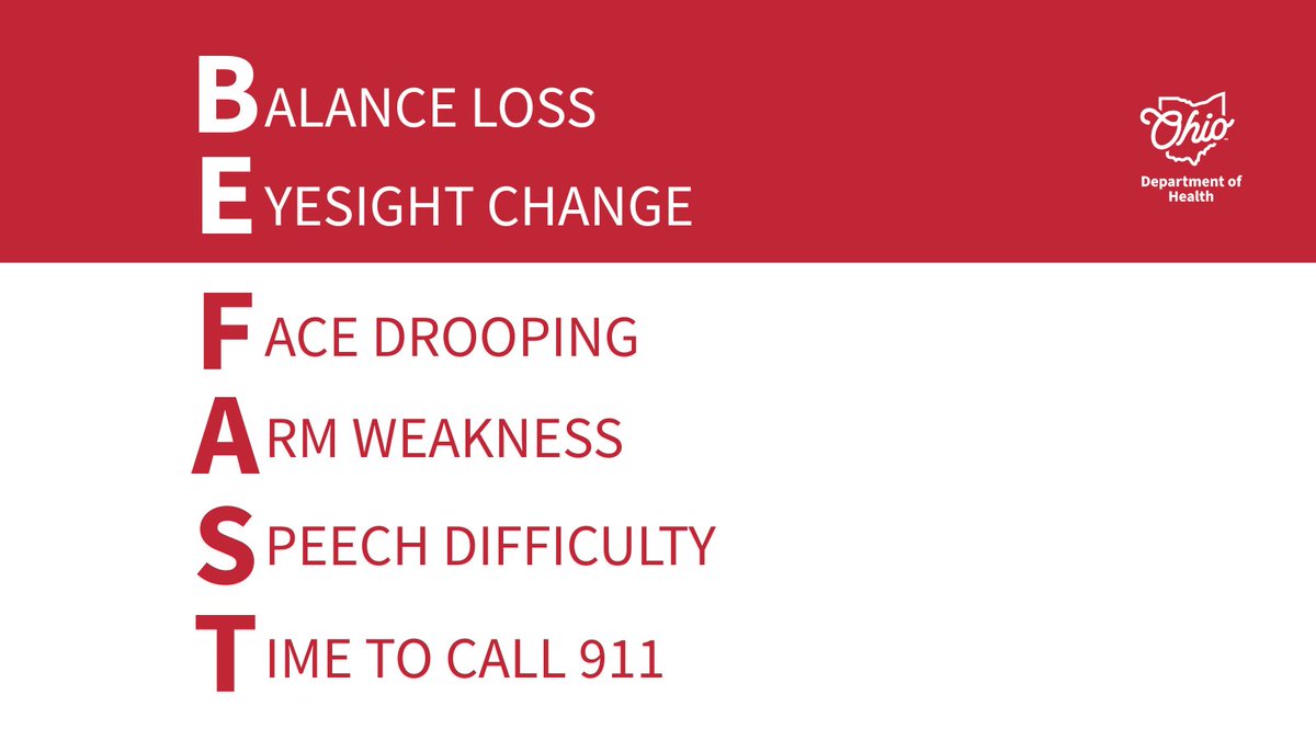 Stroke is an emergency, so remember to BE FAST. Learn more about stroke ➡ bit.ly/4m26sF2. #NationalStrokeAwarenessMonth