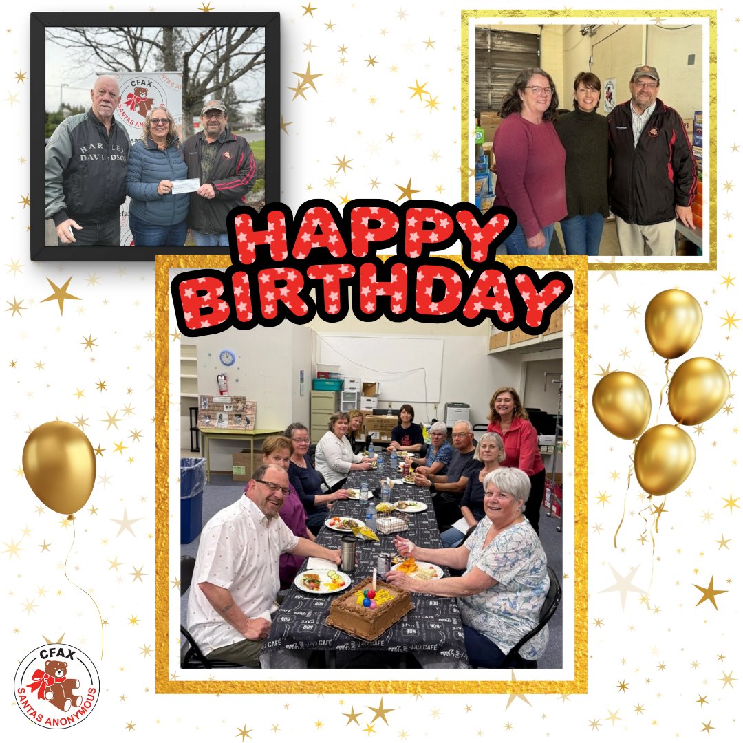 🎉 Happy Birthday, Dan! 🎉
For 15+ years, Dan has worn many hats at CFAX Santas, from committee member to chair, to leading our Gift to Community department. His steady, behind-the-scenes work helps support children year after year. Thanks, Dan! 🎂🎁
#VolunteerAppreciation