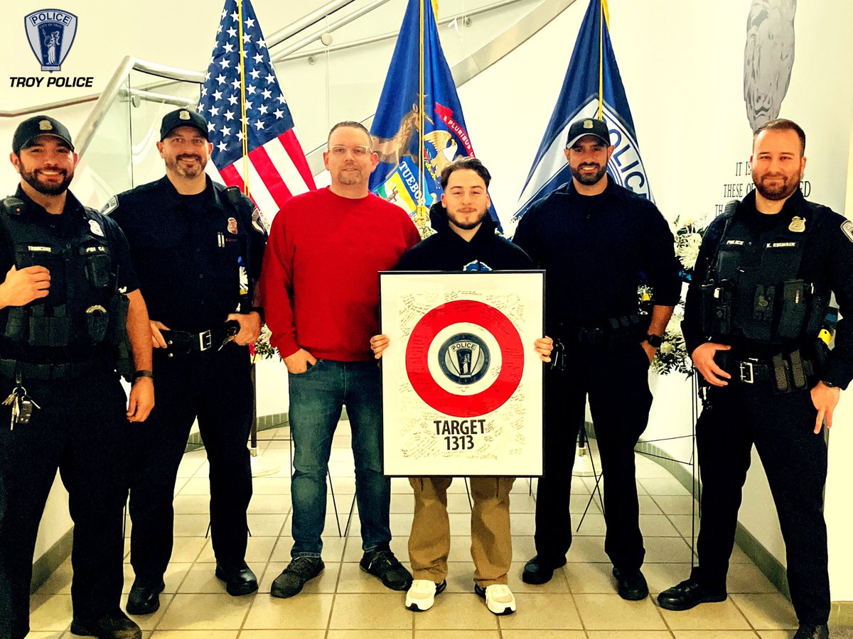 Thank you <a href="/Target/">Target</a> Troy for the unique signed card and goodie bags for our Officers!