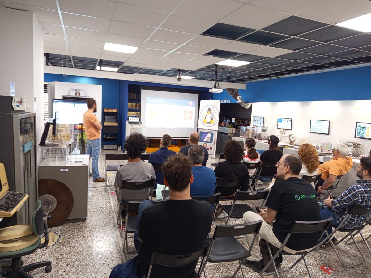 fsf's tweet image. #FreeSoftware supporters had a great time at the #LibreLocal meetup in #Athens over the weekend! #FSF40