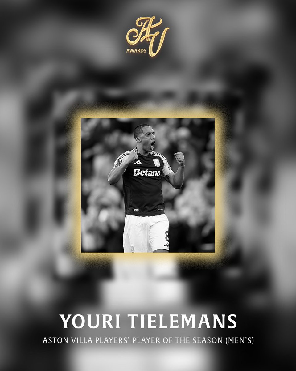 What a campaign 🤩

Our Aston Villa Men’s squad have voted Youri Tielemans as the 2024/25 Players’ Player of the Season! 🥇