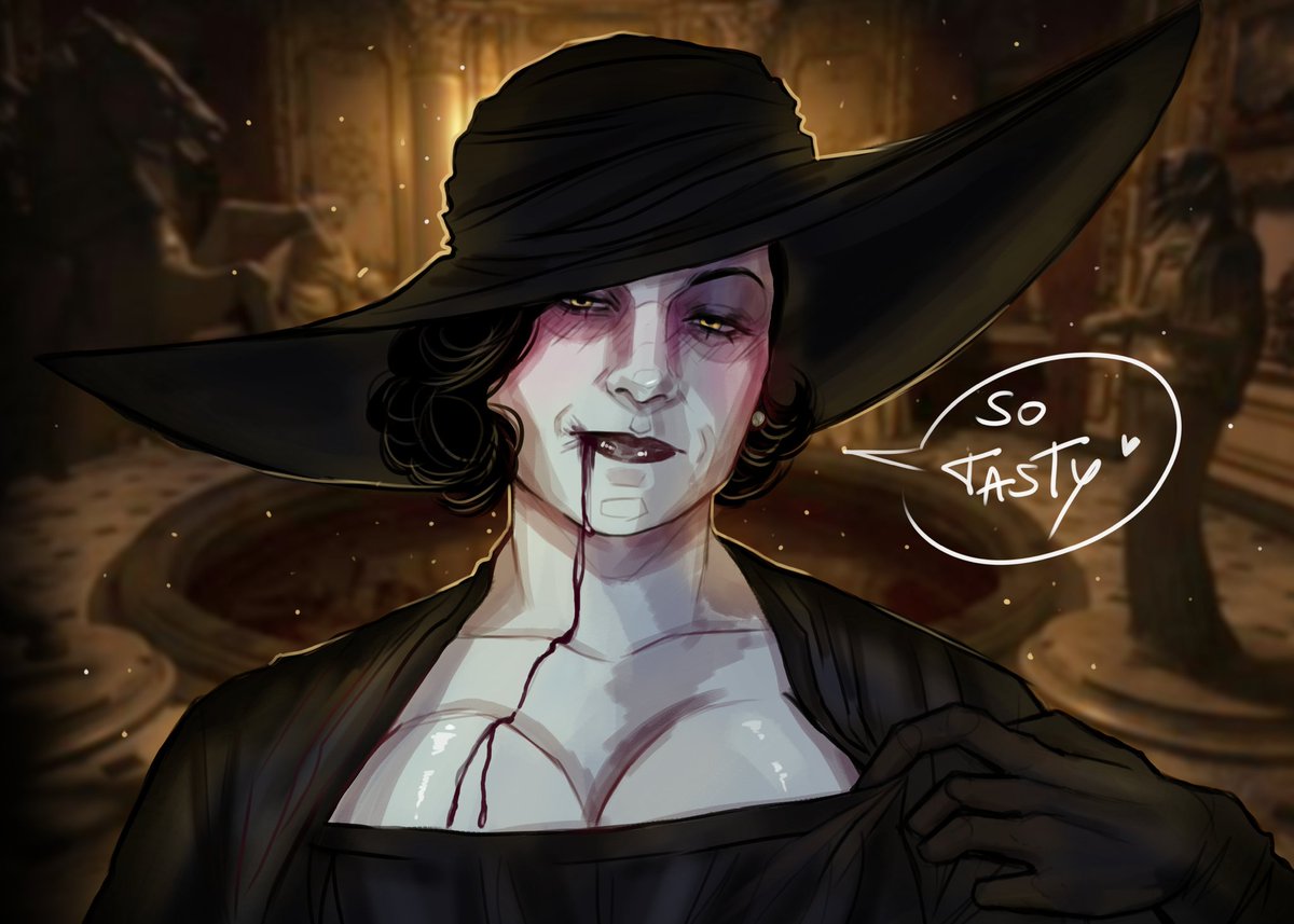 "Careful, darling. Curiosity has a flavor... and you’re starting to taste divine." #LadyDimetrescu #alcinadimitrescu #re8 #ResidentEvilVillage #ResidentEvil #fanart