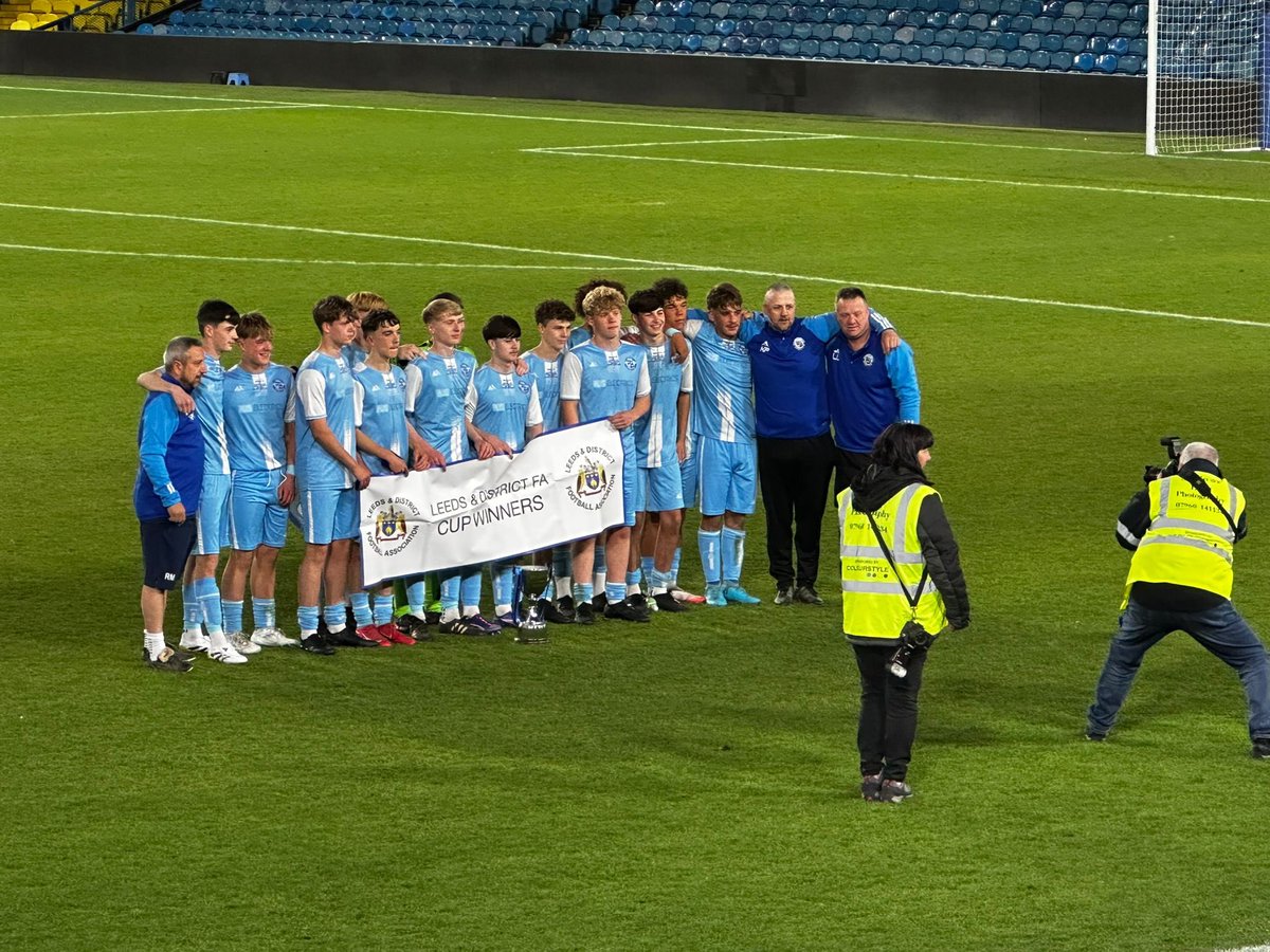 Congratulations to Wortley who won 3-2 in tonight’s U16s Leeds and District Cup who played a fantastic game at Elland Road. Especially proud of our four Y11 students; Harvey. P ; Jack. H ; Sam. H &amp; 
Amel. T . Good to see staff and students there to support 👏👏