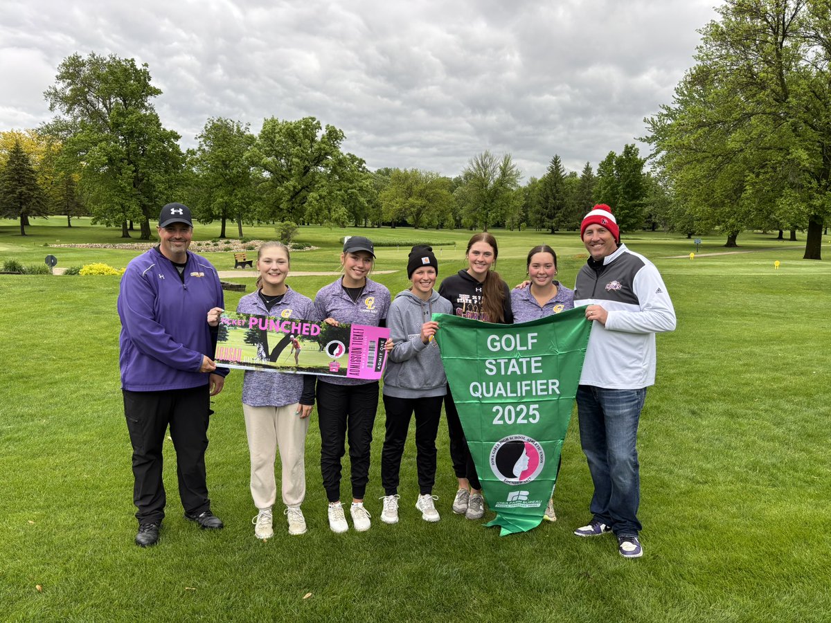 Central Lyon Girls Golf (@girlsgolfcl) on Twitter photo STATE BOUND x5!!!
Congratulations girls on qualifying for the 2A state golf tournament!!! The girls will play in Boone, IA on May 29 & 30.
<a href="/IowaGolfPreps/">iowagolfpreps</a> <a href="/IGHSAU/">IGHSAU</a> <a href="/CentralLyon/">Central Lyon Schools</a> STATE BOUND x5!!!
Congratulations girls on qualifying for the 2A state golf tournament!!! The girls will play in Boone, IA on May 29 & 30.
<a href="/IowaGolfPreps/">iowagolfpreps</a> <a href="/IGHSAU/">IGHSAU</a> <a href="/CentralLyon/">Central Lyon Schools</a>