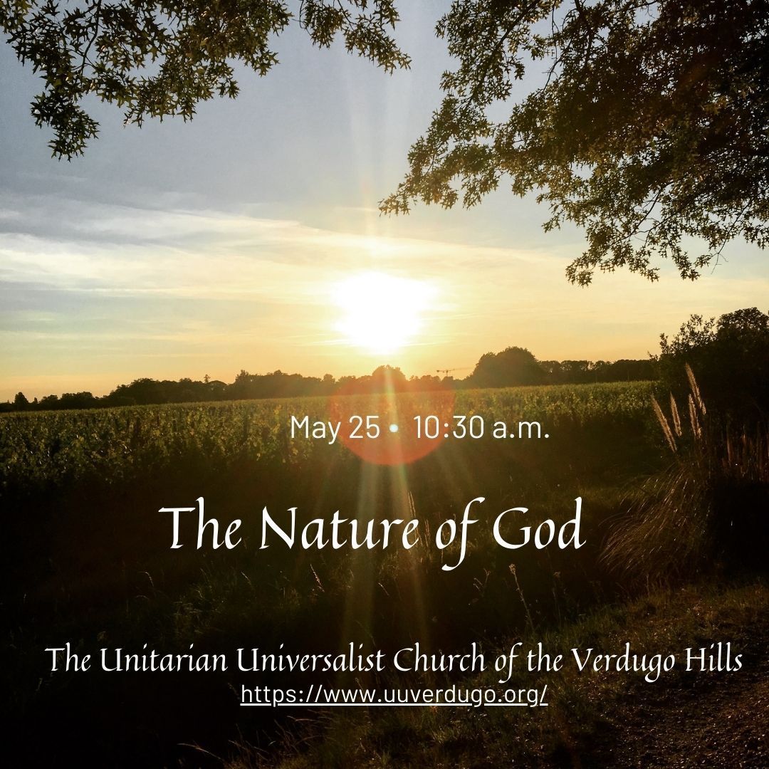 #SundayService May 25: The Nature of God. Alan Watts discusses how spiritual experiences are described in similar terms regardless of the historical time frame, culture or religious background of the one experiencing it. In person or ZOOM buff.ly/CLs2A2i  
#UUTwitter