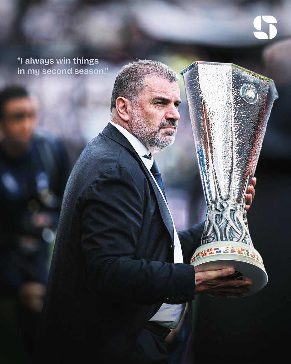 TOTTENHAM WIN THE EUROPA LEAGUE!!!! 🏆 

Ange Postecoglou is the first ever Australian manager to win a major European trophy. 

He told you. He ALWAYS wins something in his second season. 😉