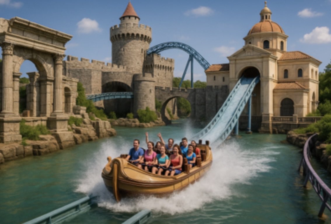 c04sters's tweet photo. Busch Gardens Williamsburg is COOKING 🔥🎢
Survey concepts just dropped:
🚀 Vertical launch coaster
🎠 Gear-heavy flats
💦 Euro history water ride
🧙‍♂️ Grimm-themed dark ride
🦁 New animal habitats
Is it AI slop or actual gold??
#BuschGardens #ThemeParkLeaks #RideConcepts https://t.co/dNtq7PIX1O