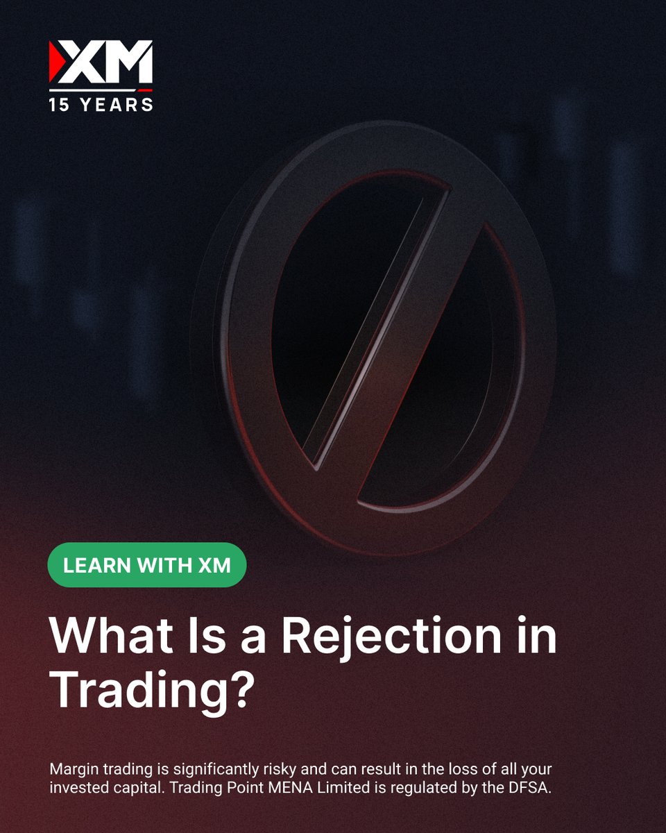XMMENA's tweet image. Ever wondered what rejections really mean in trading? 🤔 They can throw off your success. 
Swipe to see how XM traders avoid them! 
Keep learning with us! 🔗 Link in bio.
#XMMENA #LearnWithXM #TradetheRightPrice #TradingEducation #Trading