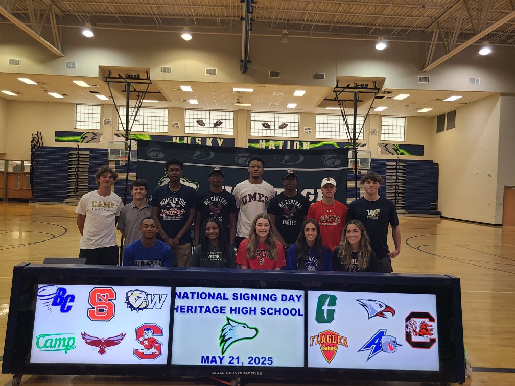 Congratulations to all of our athletes that signed their NLIs today!  We are so very proud of each of you!! #HuskyPride