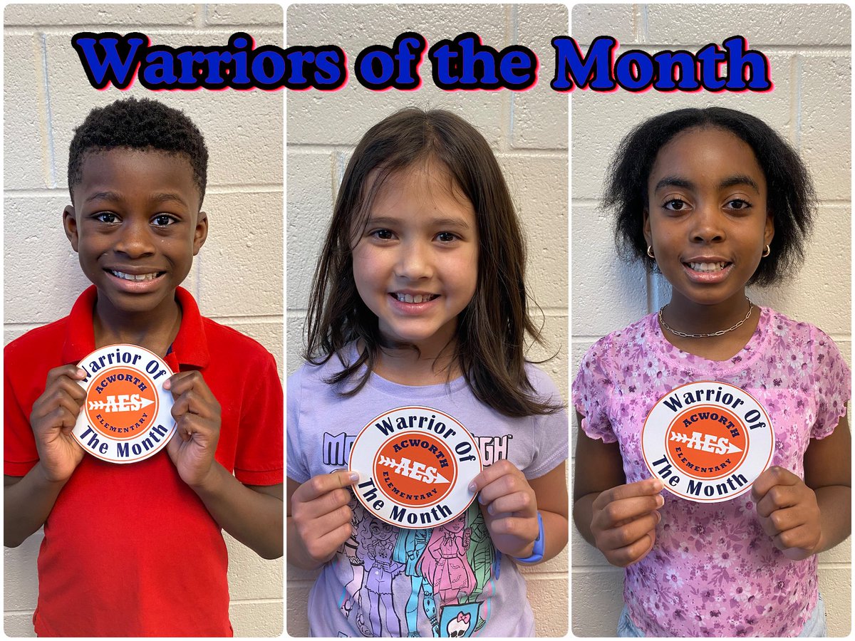 Emanuel Torralba (@emanueltorralba) on Twitter photo Congrats to our last <a href="/Acworth_ES/">Acworth Elementary</a> Warriors of the Month for the 2024-25 school year!
🧡💙🧡 Congrats to our last <a href="/Acworth_ES/">Acworth Elementary</a> Warriors of the Month for the 2024-25 school year!
🧡💙🧡