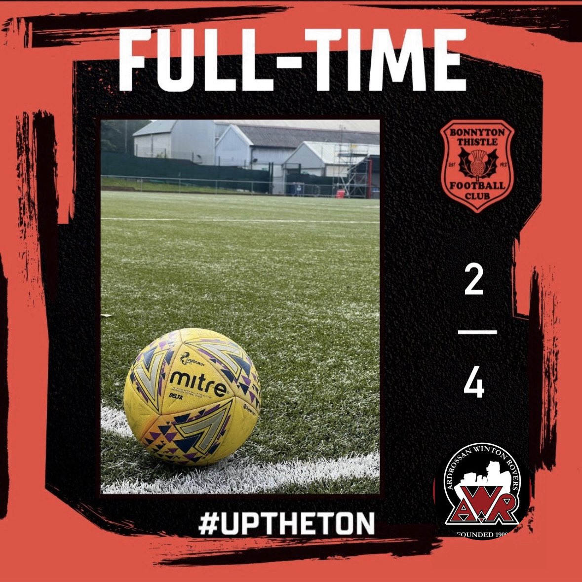Full time. Disappointing end to what’s been a good season