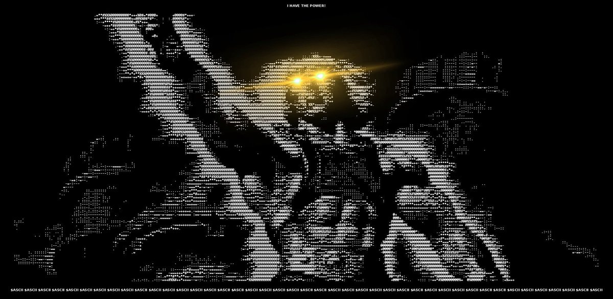 ASCII tweet media