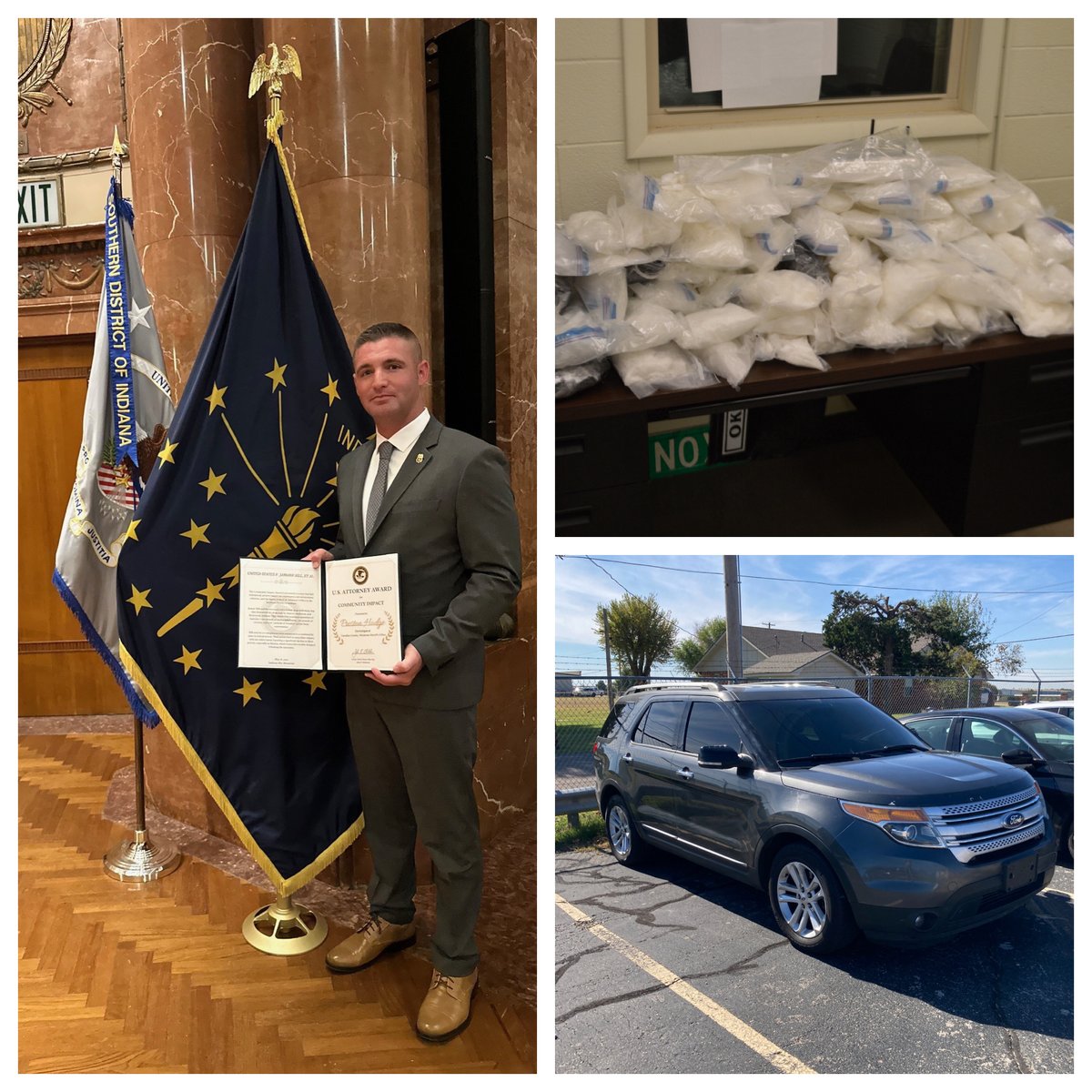 Canadian County Deputy honored in Indianapolis, Indiana for Million-Dollar Drug Seizure ocv.im/8pGKYuU