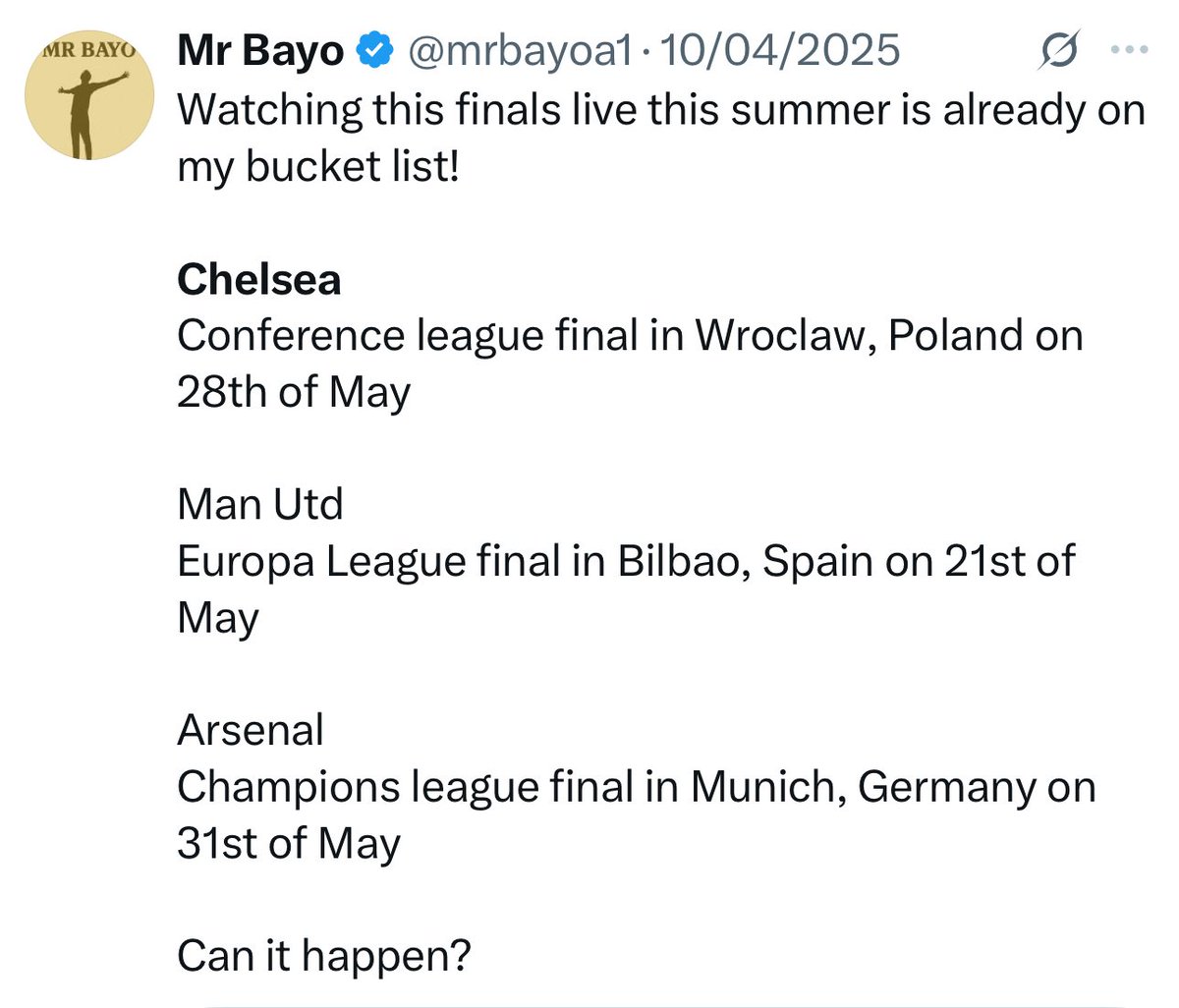 Where in this post did I predict a winner? Predicting teams qualifying for final now equate to winning it? Try to de read make you no go take wrong prescriptions 🙏🙏