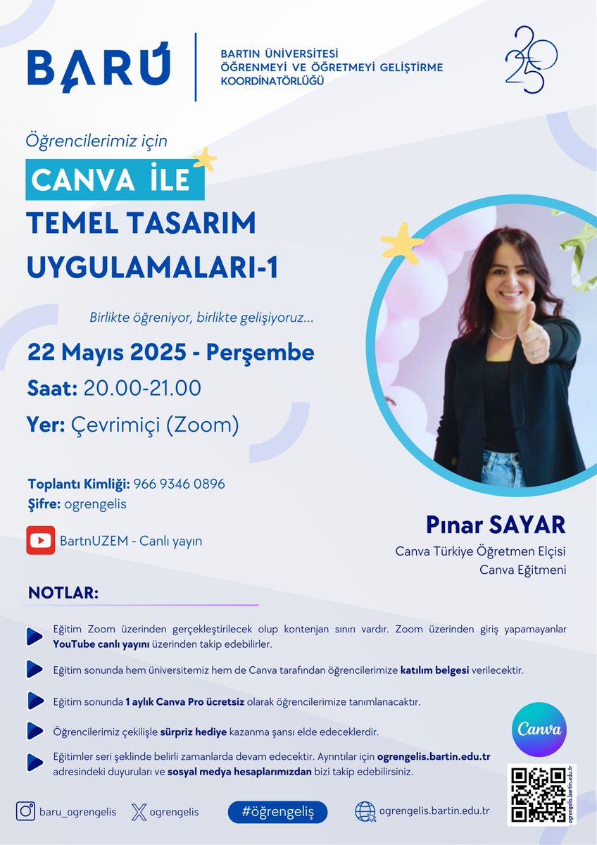 ogrengelis's tweet photo. Öğrencilerimiz İçin "“Canva ile Temel Tasarım Uygulamaları-1” eğitimine bekleriz.... #canva #öğrengeliş
https://t.co/zvIL2feMIJ https://t.co/fRU1vtukLF