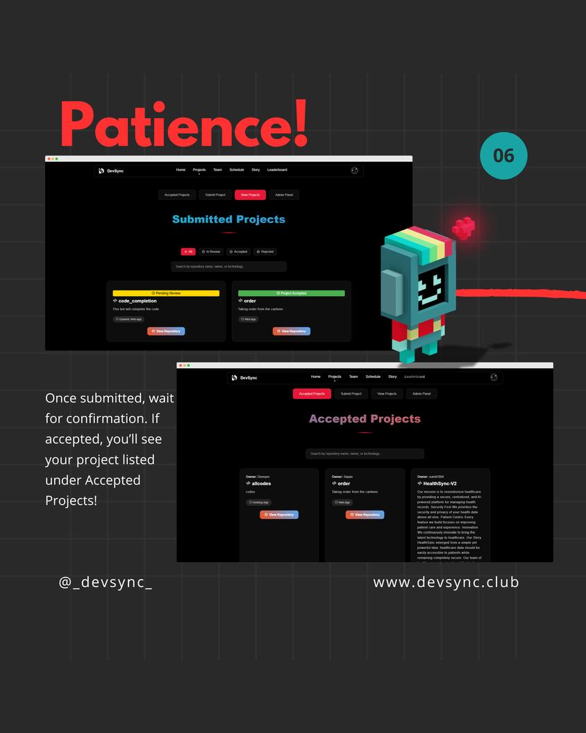 DevSync_X's tweet photo. ✨ Submit. Contribute. Get recognized.

💬 Have a project? Tell us below!
🔁 Tag a dev who should submit!
❤️ Drop a 🚀 if you're ready!

#OpenSource #DevSync #BuildInPublic #DevCommunity https://t.co/d24qYI4KpO