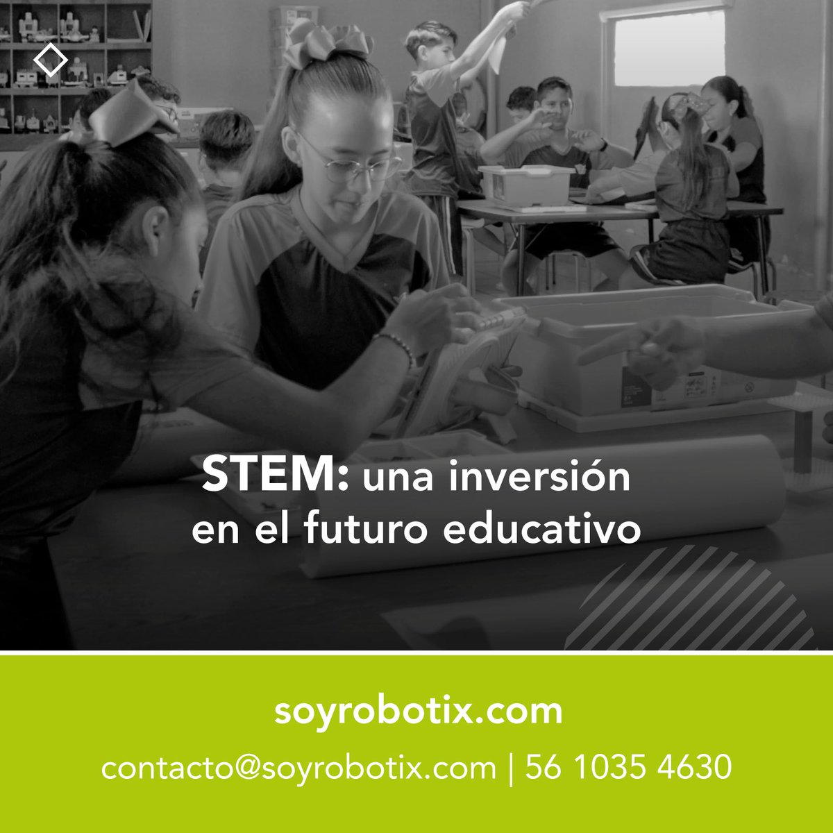 SoyRobotiX's tweet image. 🔬 Enseñar STEM es preparar a niñas y niños para enfrentar los retos del mundo real. Ciencia, tecnología, ingeniería y matemáticas se integran para desarrollar creatividad, pensamiento crítico y habilidades para resolver problemas. 💡

#STEM #RobotiX #EducaciónDelFuturo