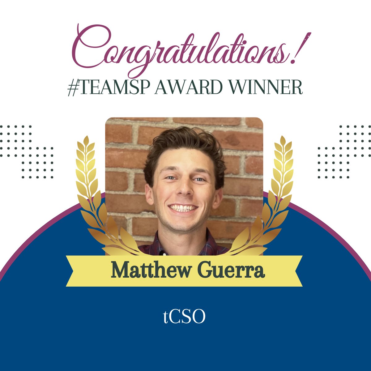 We want to celebrate this month’s recipient of our #TeamSP award - Matthew Guerra. Thank you for your hard work, your commitment to achieving #excellence is truly commendable, and we are grateful to have you as a valuable member of our team.

#CareersinLifeScience #SafetyPartners