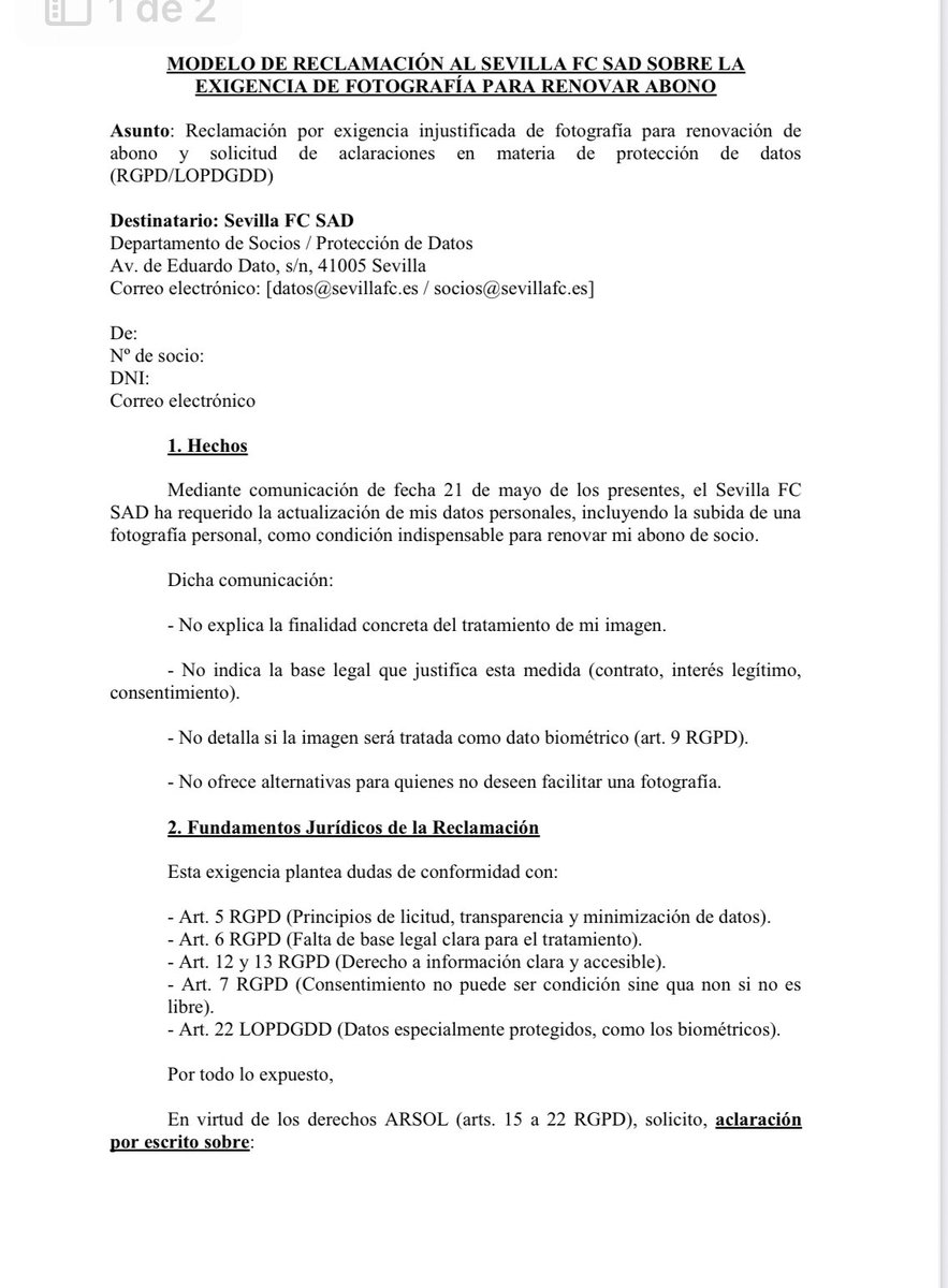 APASFC_'s tweet image. Modelo de Reclamacion👇