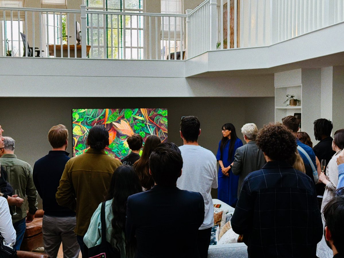 Sofia Crespo 🪸 (@soficrespo91) on Twitter photo So very grateful to everyone who attended the opening of ‘critically extant’ at <a href="/fellowshiptrust/">Fellowship</a> today! 💙 So very grateful to everyone who attended the opening of ‘critically extant’ at <a href="/fellowshiptrust/">Fellowship</a> today! 💙
