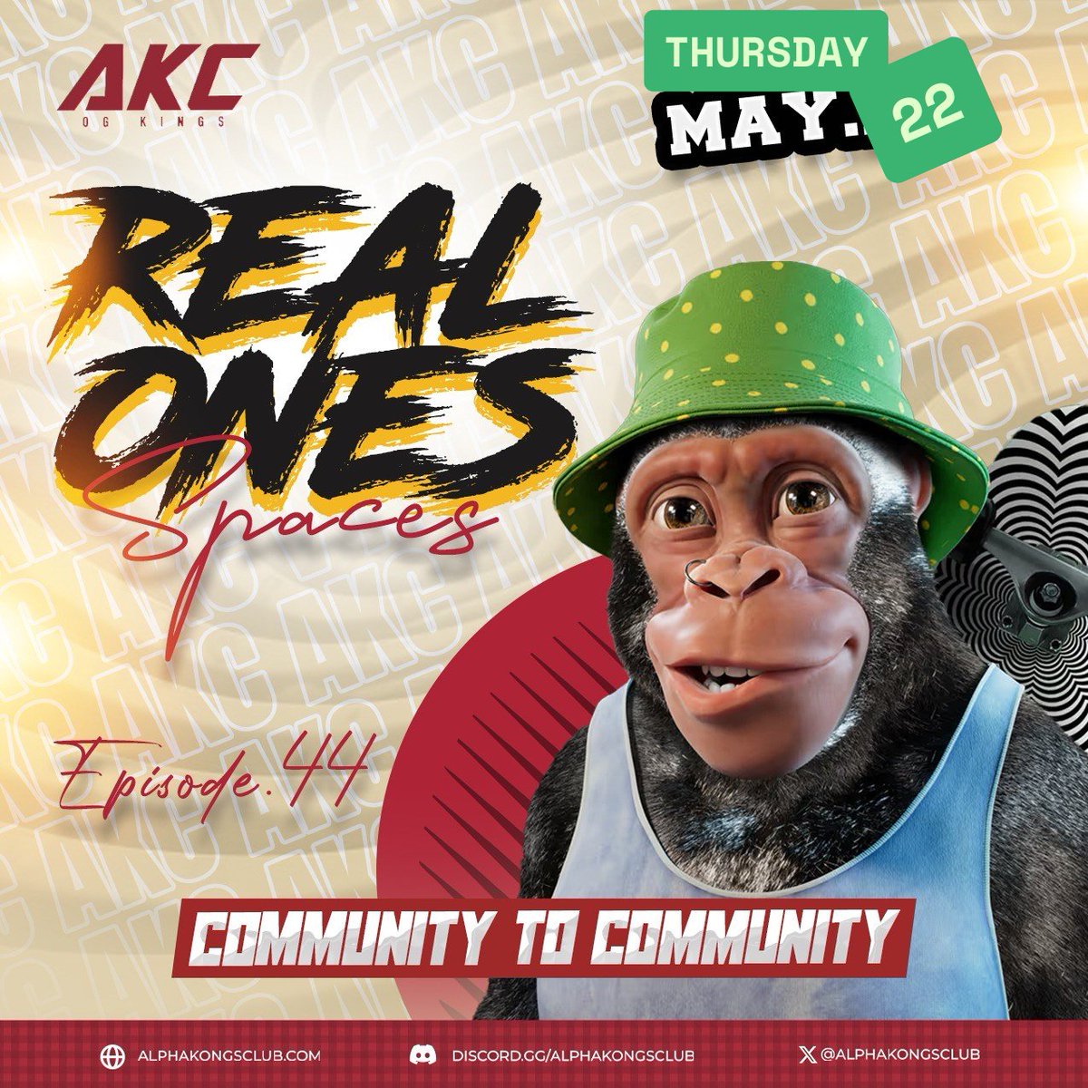 🎙️ REAL ONES Spaces – Ep. 44 is live tomorrow! 🦍🔥
We're back to talk all things <a href="/AlphaKongsClub/">Alpha Kongs Club</a> , the <a href="/base/">Base</a> migration, and what's next for the community.
💡 Got questions? We’ve got updates.
🎁 $OMEGA airdrop included.

🗓️ may 22nd | ⏰ 7pm UTC+1
🎧 Link in the comments!
