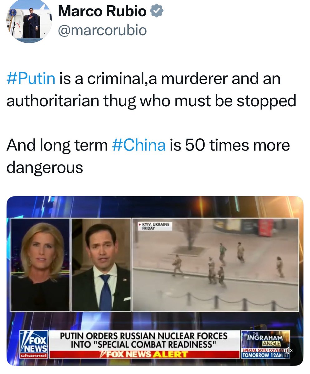 adrianatravieso's tweet photo. @cmrondon Es un #MicroRubio No pudo contestarle al senador que le preguntó “Es Putin un Criminal de Guerra, si o no?” pero antes si lo decía. https://t.co/XYDpHZBGOU