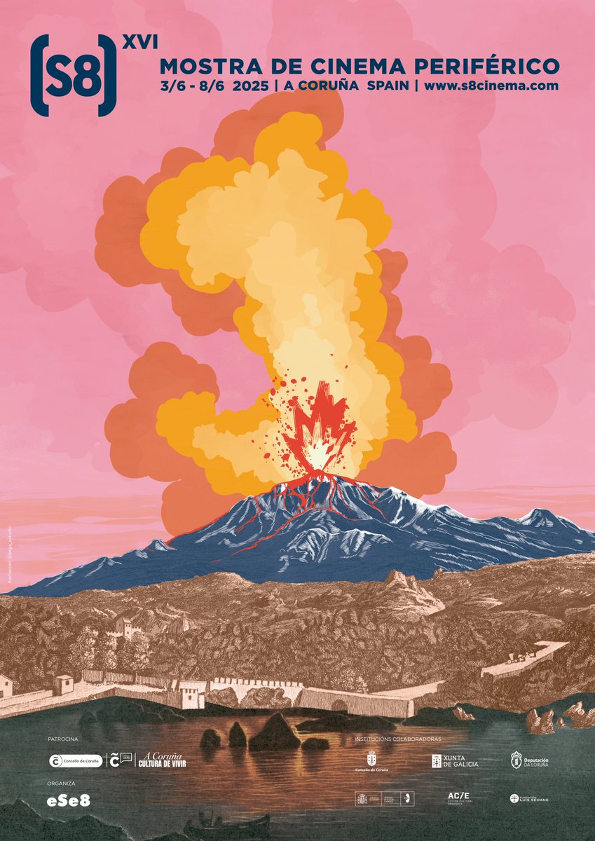 Academia Galega do Audiovisual (@academiagalegaa) on Twitter photo Comeza unha nova edición do <a href="/s8cinema/">(S8) Cinema</a> 🌋
Entre o 3 e o 8 de xuño, a Mostra Internacional de Cinema Periférico da Coruña volve para explotar con toda a forza do cine analóxico!
➡️ Consulta a programación completa: s8cinema.com Comeza unha nova edición do <a href="/s8cinema/">(S8) Cinema</a> 🌋
Entre o 3 e o 8 de xuño, a Mostra Internacional de Cinema Periférico da Coruña volve para explotar con toda a forza do cine analóxico!
➡️ Consulta a programación completa: s8cinema.com