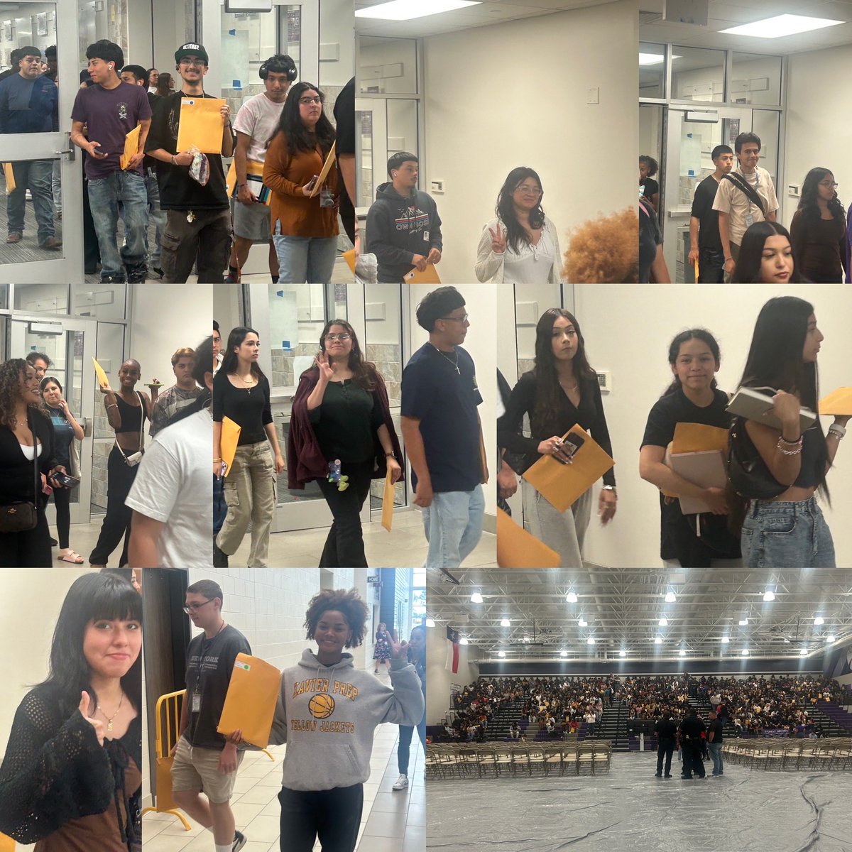 Getting Ready! Graduation Practice Today ⁦<a href="/HumbleISD_HHS/">Humble High School</a>⁩!