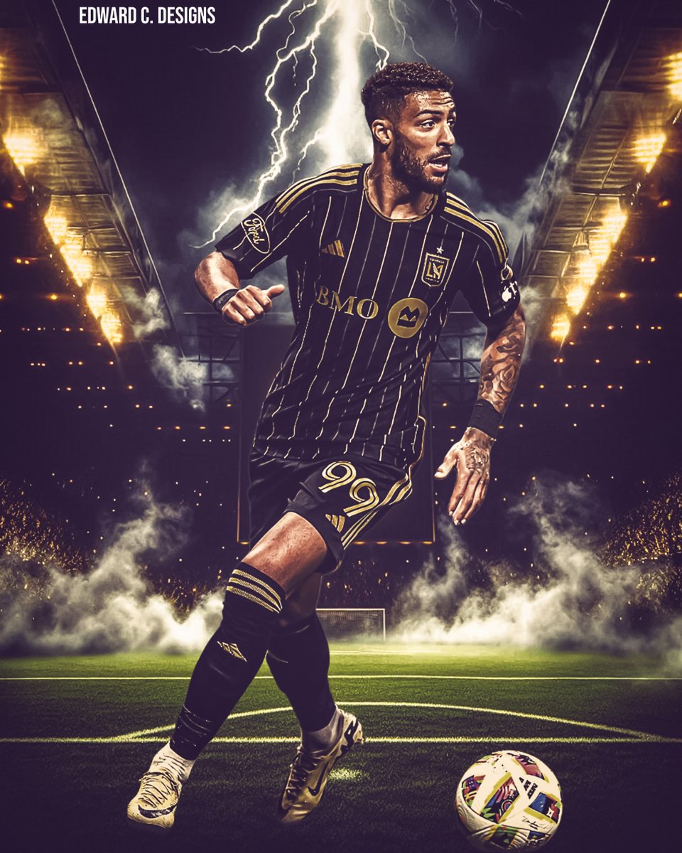 EdwardCDesigns's tweet photo. Denis Bouanga: Speed. Precision. Power. @LAFC's #99 is built for the big moments. Watch him light up the pitch and leave defenders in the dust. ⚡🔥 #LAFC #DenisBouanga #MLS #GoldenBootWinner #GameChanger #FootballPassion #LAFC https://t.co/Pvoepj6B90