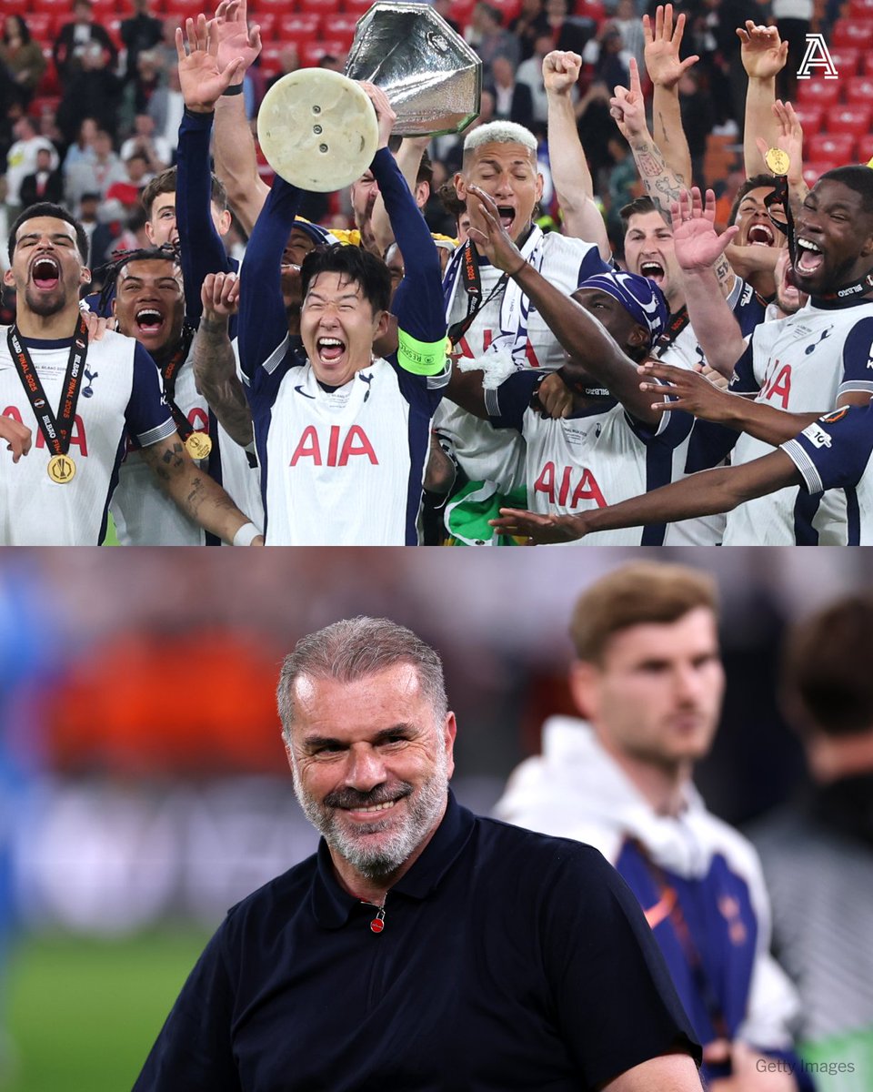 Three key stats from Tottenham's performance tonight:

▪️ Three shots
▪️ 27.7% possession
▪️ 115 completed passes

Oh, and one Europa League trophy.

[<a href="/OptaJoe/">OptaJoe</a>]

#THFC | #UELFinal