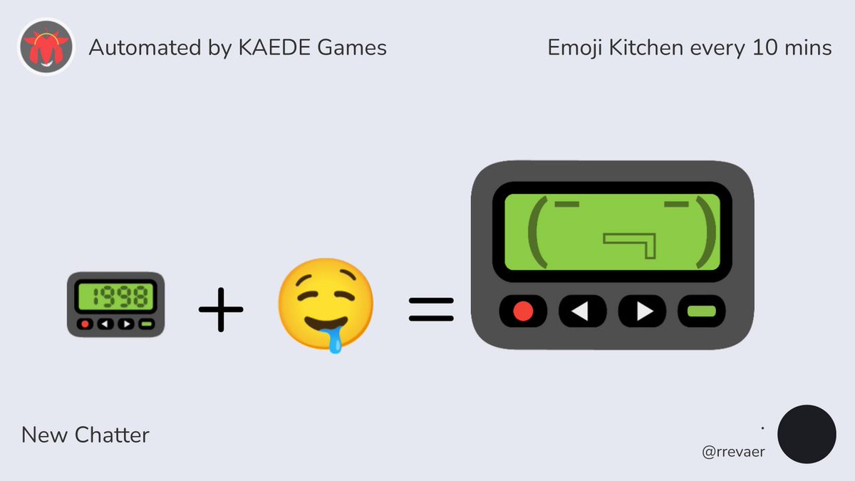 random Emoji Kitchen every 10 mins (Emoji AI) tweet media