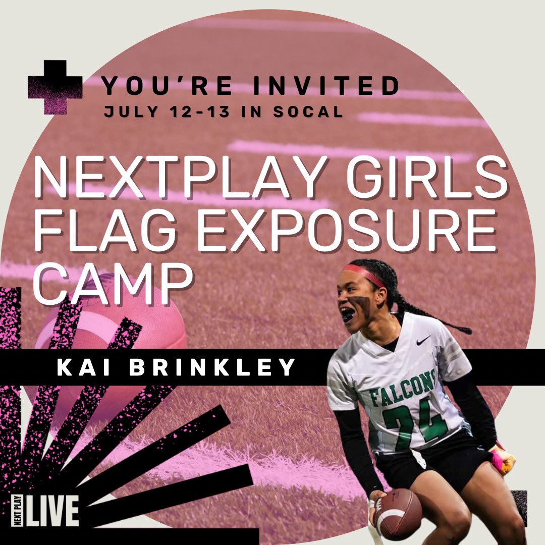 KaiBrinkley2027's tweet photo. Thank you so much NextPlayLive for this amazing invite! Cant wait to showcase my talent! #classof2027 #NextPlayLive #SoCal2025 #RB https://t.co/FA8fH6aPum