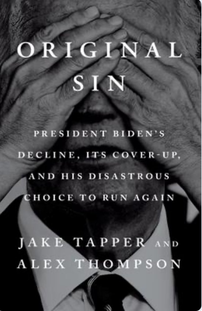 MarkDavis's tweet image. Mixed feelings: If the details of the criminally vacant #Biden presidency in this book lead to richly deserved accountability as Kamala, Jill and others are compelled to testify before Congress— good. But co-conspirator #JakeTapper profiting from it is nauseating.