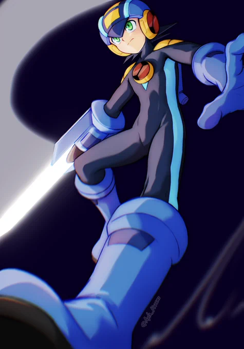 Wide sword! #MegaManEXE #ロックマンエグゼ