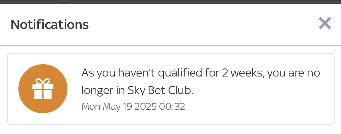 bigroz22's tweet photo. So @SkyBet just because I made the choice to rein in my betting for a while,Something which you claim to champion,You reward me with this message,Especially after York week where my £4 bet was only recorded as a £3;50 twice a day,What is your explanation £30 a week x52 is a lot. https://t.co/R19IElupbR