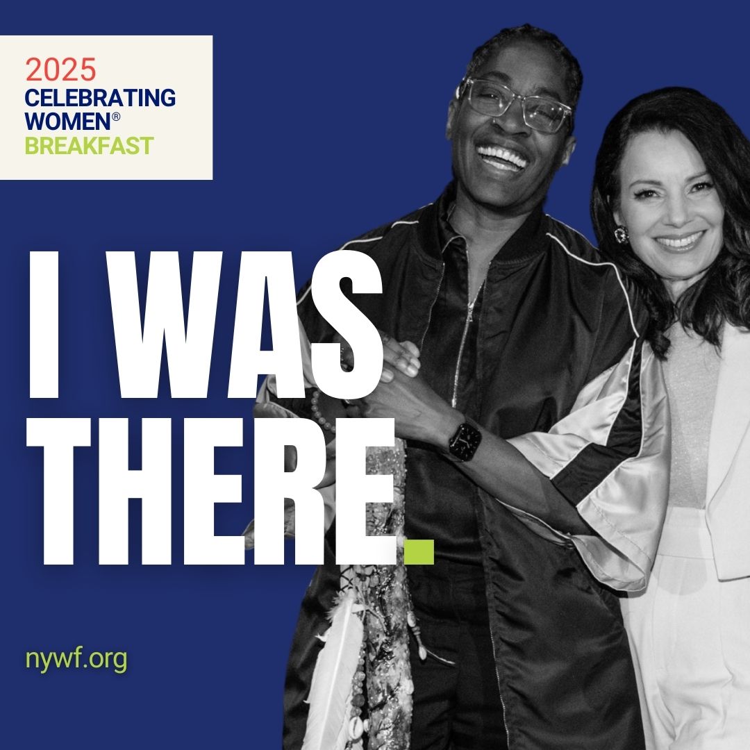 Were you at the 2025 Celebrating Women Breakfast? Let the world know!

📸 Post our "I was there." image
💬 Caption it with your favorite event memory!

✨ Don’t forget to:
- Tag @nywomensfdn
- Use #CelebrateWomen and #IWasThere hashtags
- Visit nywf.org/cwb2025-reflec…!