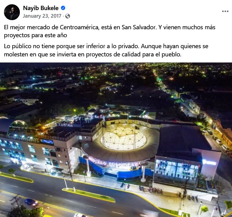 QuitoArmado's tweet photo. Nada de lo que él hace Sirve 

Fracasó el Mercado Cuscatlan. https://t.co/eaHd6SJ7E6