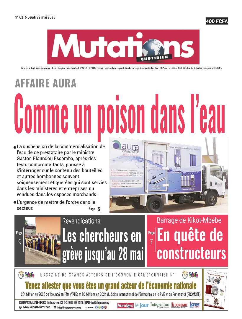 AFFAIRE AURA : COMME UN POISON DANS L'EAU
𝐋𝐀 UNE D𝐄 #𝐌𝐔T𝐀𝐓𝐈𝐎𝐍𝐒 𝐃𝐔 22 MAI 2025
𝐀̀ 𝐋𝐈𝐑𝐄 𝐒𝐔𝐑 𝐰𝐰𝐰.𝐞𝐤𝐢𝐨𝐬𝐪𝐮𝐞.𝐜𝐦
@Followers
@Toutlemonde 
@superfans