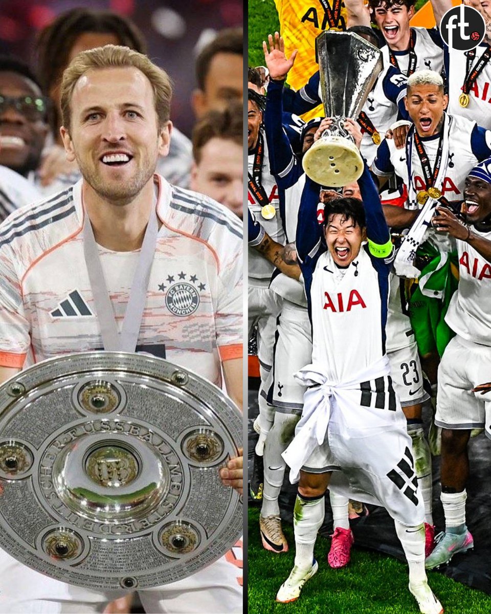 Footballtweet's tweet photo. 🏴󠁧󠁢󠁥󠁮󠁧󠁿 This is the year that both Harry Kane and Heung-min Son won their first career trophy. 🇰🇷

Truly special. 🏆 https://t.co/WuixtRS86D