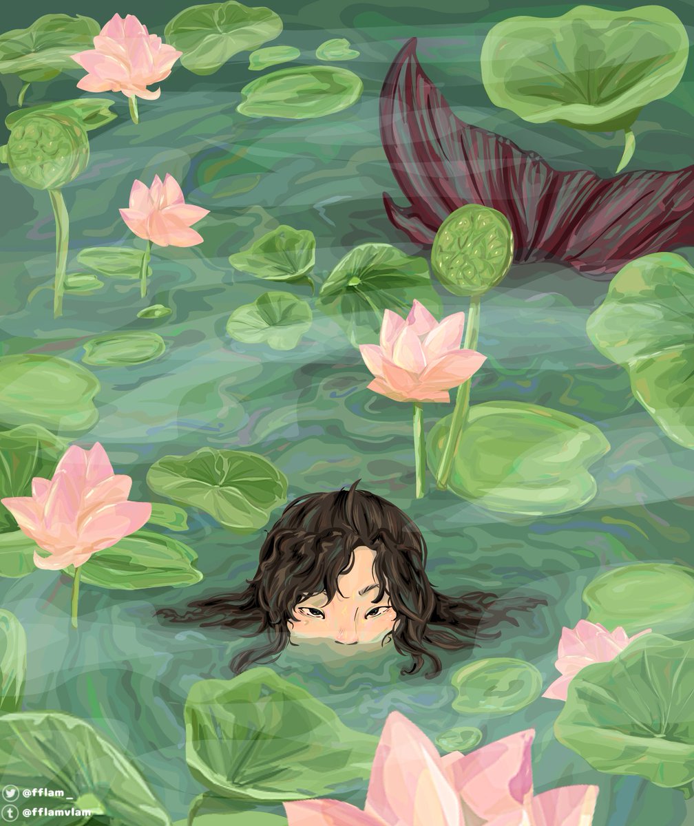 fflam_'s tweet image. #mdzsfanart #weiwuxian 
heyy twitter... it&apos;s been a while😅 anyways here&apos;s a merxian art piece for mermay