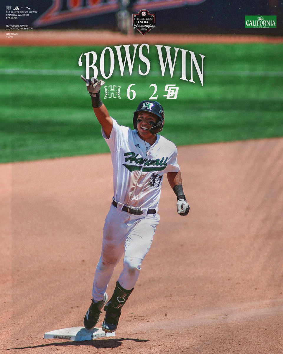 HawaiiBaseball's tweet photo. Winner Stays.

#GoBows https://t.co/AUHLFBuRs0
