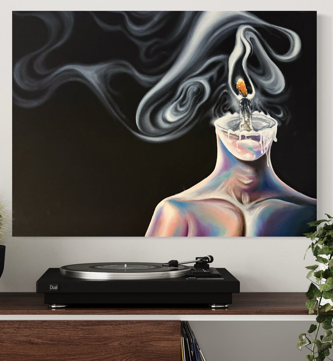 My new oil painting is available 

“Burnt TF Out”- 24”x18” on stretched canvas- $500

Message me if interested!
Maybe my painting isn’t *for everyone* but I sure would love ya if you reTWEETED it! 🕯️