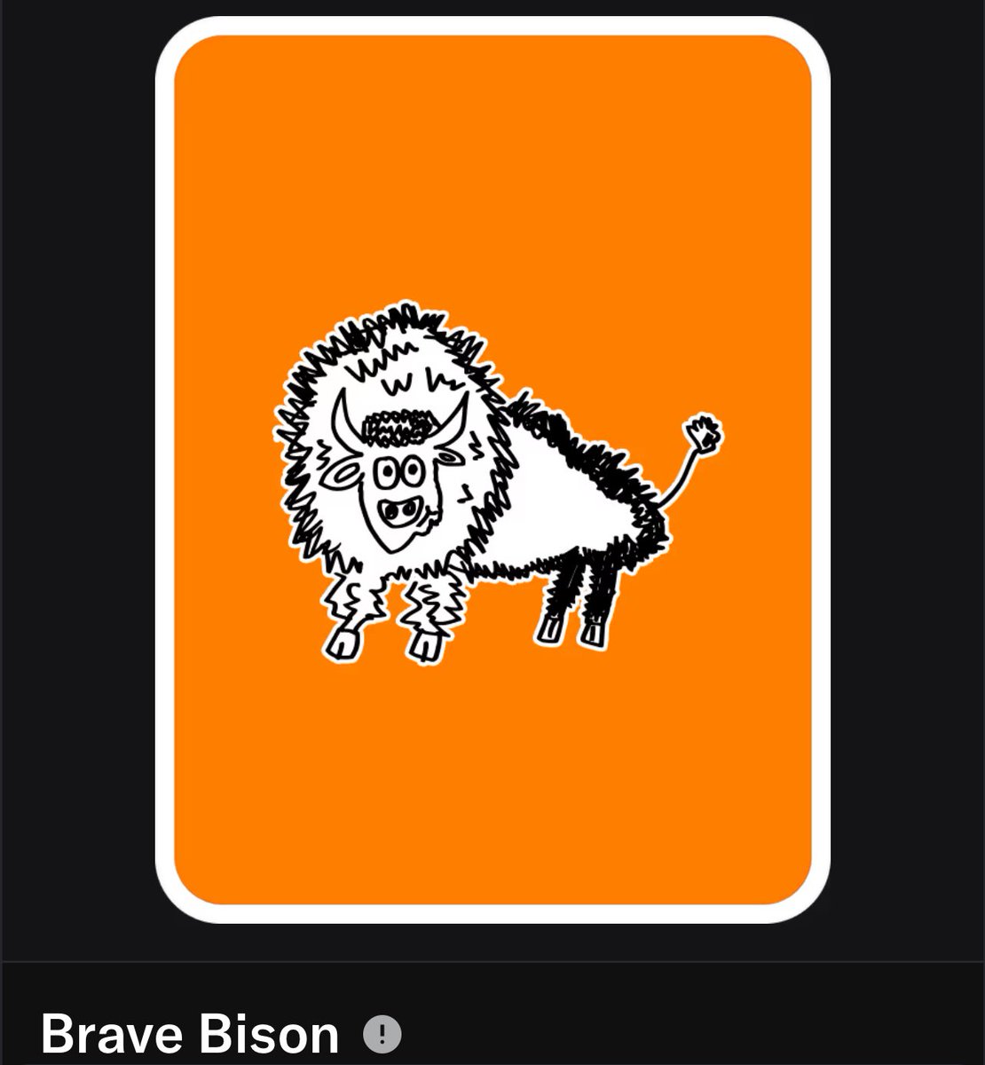 THANK YOU SO MUCH <a href="/garyvee/">Gary Vaynerchuk</a> 

Unreal birthday gift of a Brave Bison <a href="/veefriends/">VeeFriends</a> NFT! Stoked to add another Series One to my collection! LFG!! 

Appreciate this gesture incredibly! 💚